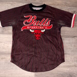 authentic nba Chicago Bulls pin stripe jersey